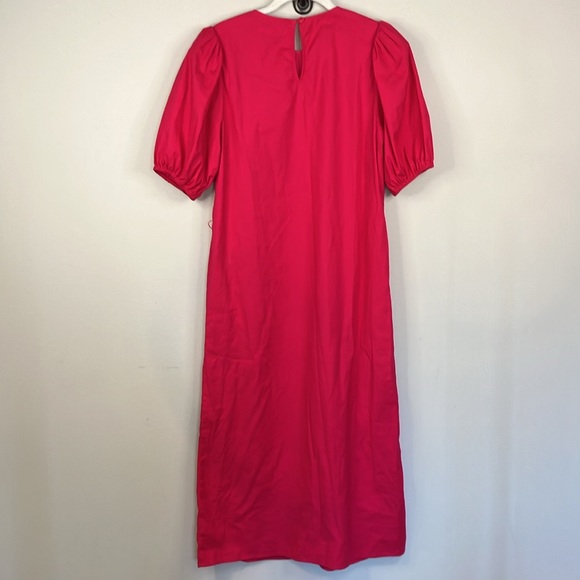 Reformation Rita pink puff sleeve midi dress - Picture 7 of 10